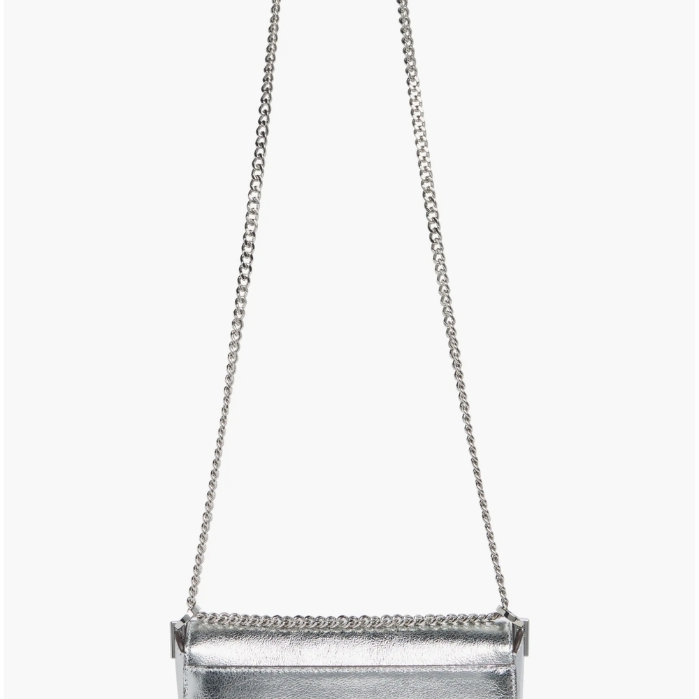 Kate Spade Silver Shoulder Bag with Chain Strap - Picture 3 of 10